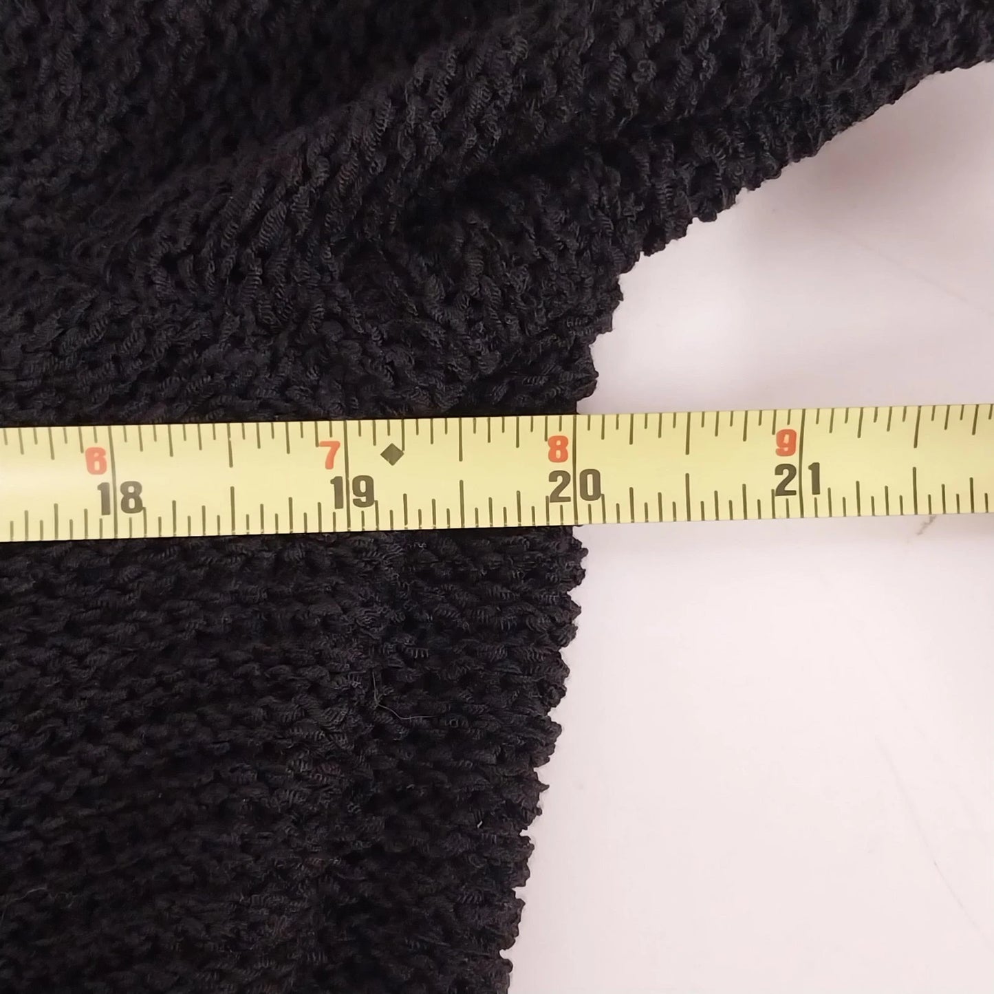 Laura Ashley Women's Black Open Front Knit Cardigan Sweater Medium Acrylic Nylon