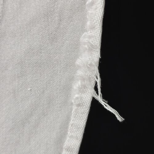 Tablecloth White-on-White Tone-on-Tone Oval 113"x58" Machine Washable w Flaws