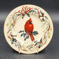 Lenox Accent Luncheon Plate Winter Greeting 9.25" Cardinal Holly Gold Bone China