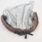 Mink Fur Pillbox Fascinator Net Veil Brown MCM Head Band Head Piece Vintage