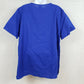 B Scrubs Solid Blue Uniform Top Womens 1XL 3 Pocket Scrubs NWT