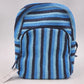 Vera Bradley Crochet Backpack Woven NWT Light Blue Navy Straps 12.75” x 10.5