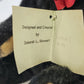 Stewart Studios Deborah Stewart Snuffles Black Artist Teddy Bear 8" w Tag