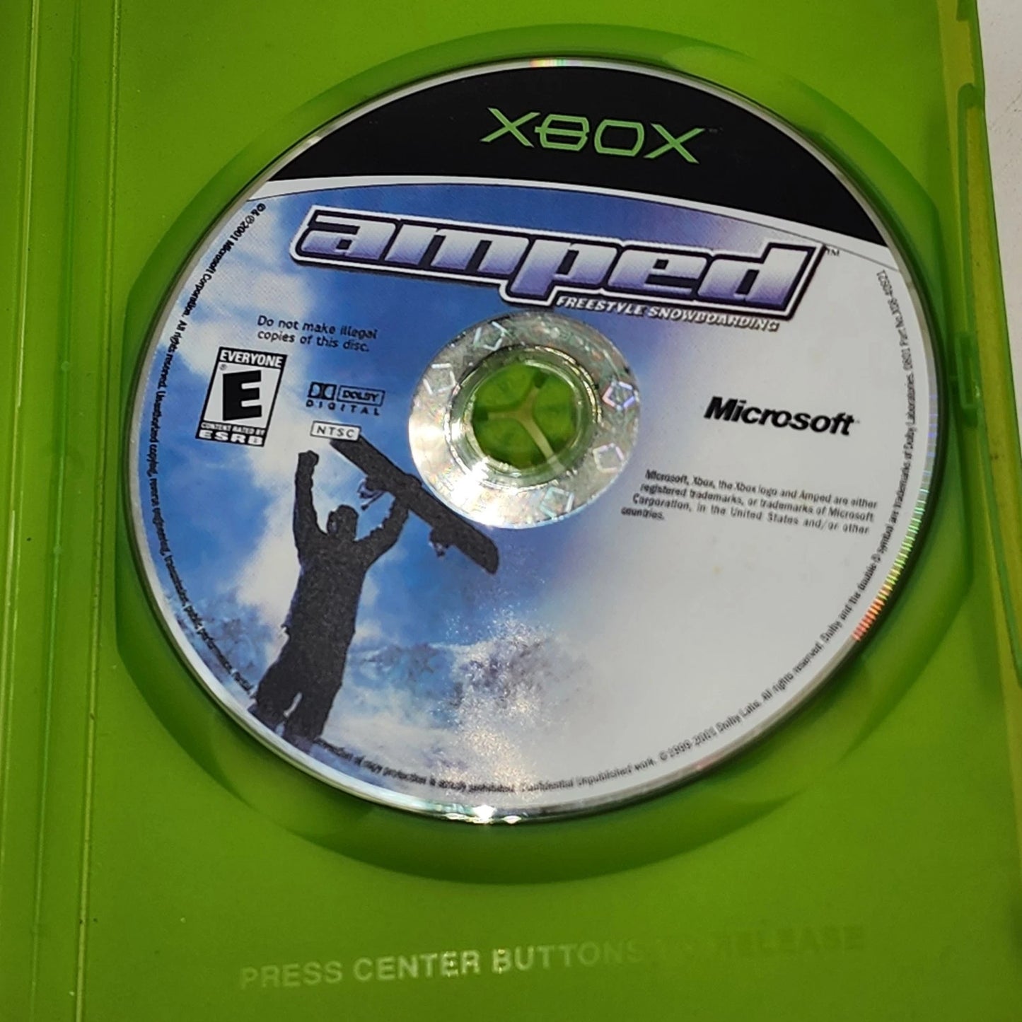 Amped Freestyle Snowboarding Microsoft Xbox 2001 Extreme Sports Video Game