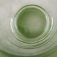 Large Green Hurricane Blown Glass Vase Bowl Candle Holder 7¼" Diameter x 10"