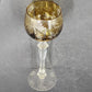 4 Bohemian Cordial Glasses Crystal Cut-to-Clear Wine Hocks 8.75" Multi-Color
