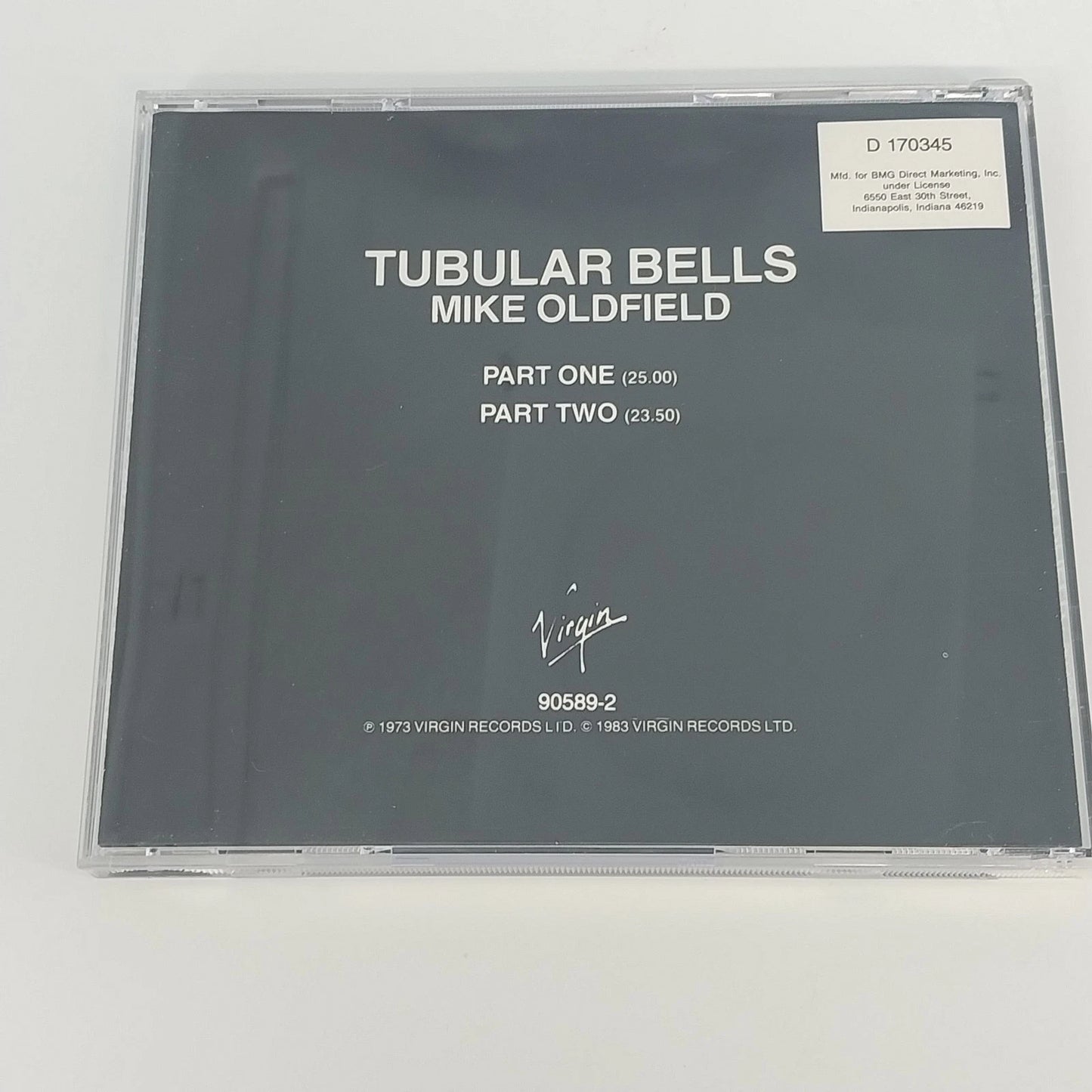 Mike Oldfield Tubular Bells CD 1983 Virgin Records Progressive Rock Instrumental