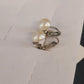 Vintage Faux Pearl Clip On Earrings Gold Tone Screw Back Classic