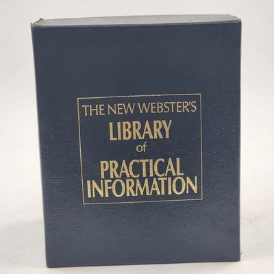 Websters Library of Practical Information Book Set In Case 7 Small Books 1990