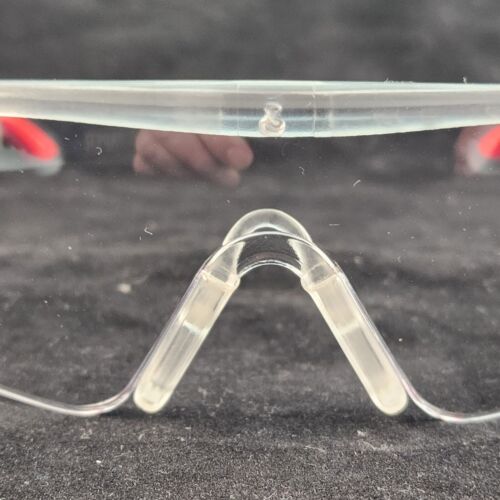 ERB Iworx 15524 Safety Glasses Red Gray Clear Lens Z87.1 Plus