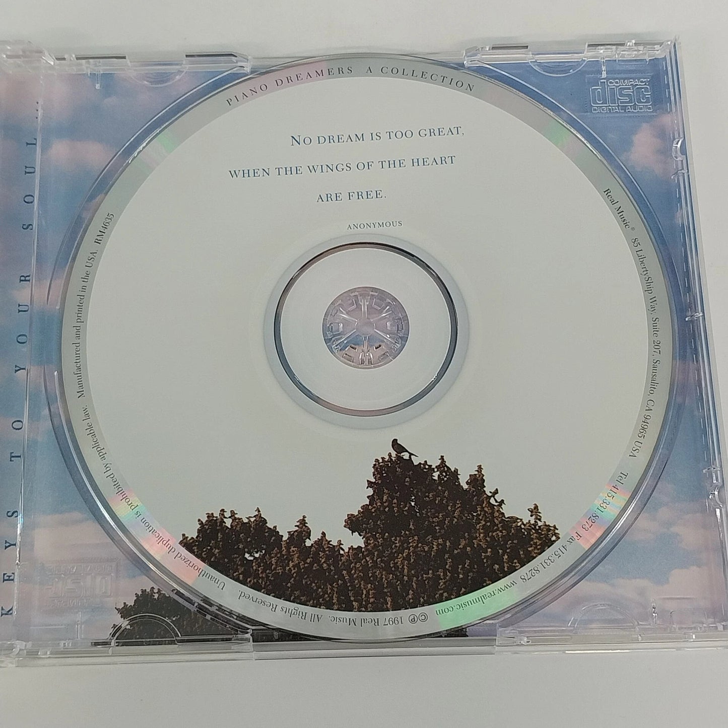 Piano Dreamers A Collection CD 1997 Real Music Various Artists New Age Piano USA