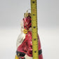 Large Hand Painted Blown Glass Santa Claus Christmas Tree Hanging Ornament 7"