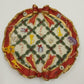 Popular Imports T1261 Mini Tea Set 1994 Christmas Wreath Polystone Resin
