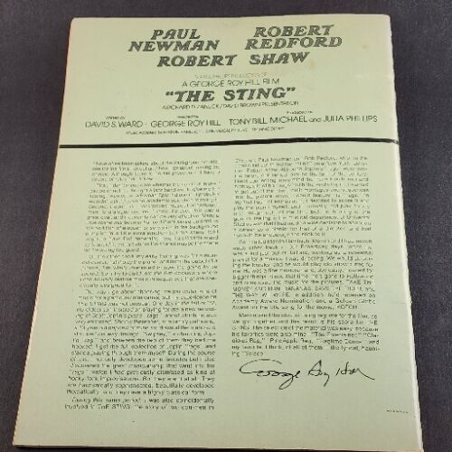 THE STING Featuring the Music of Scott Joplin Piano Sheet Music 1974 MCA Mills