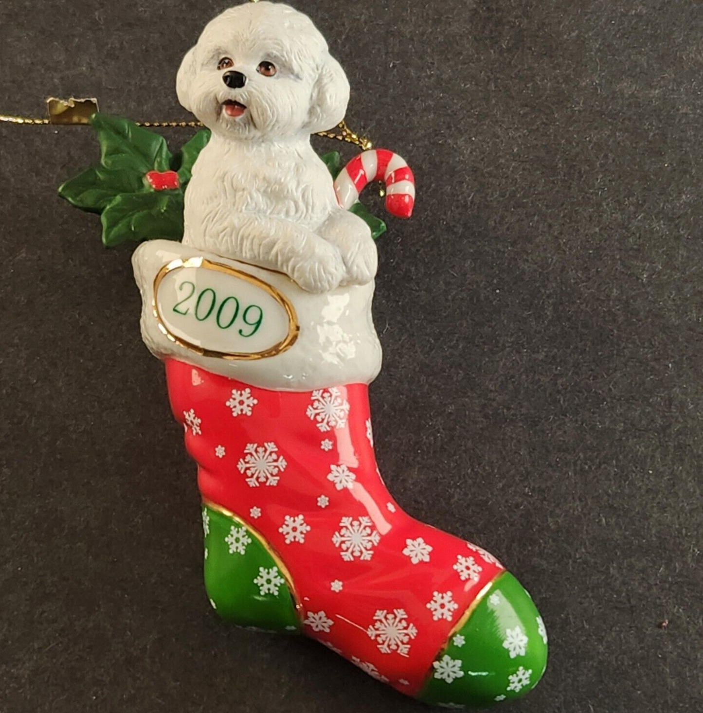 Danbury Mint The Bichon Frise Ornament Collection Stocking Stuffer 2009