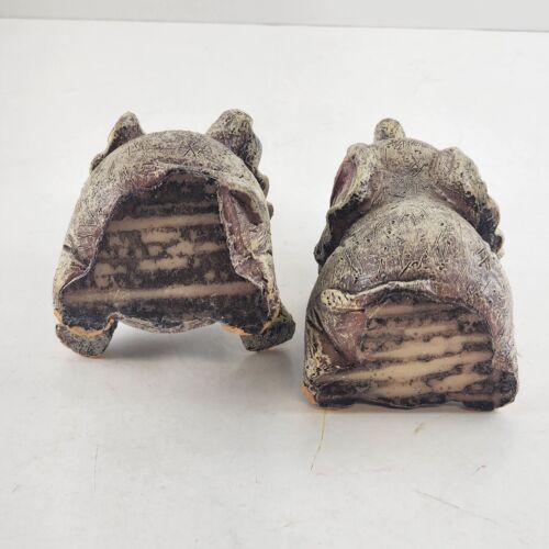 Toyandona 2 Elephant Figurine Toys Trunks Forms A Heart Resin Miniature 5" Tall