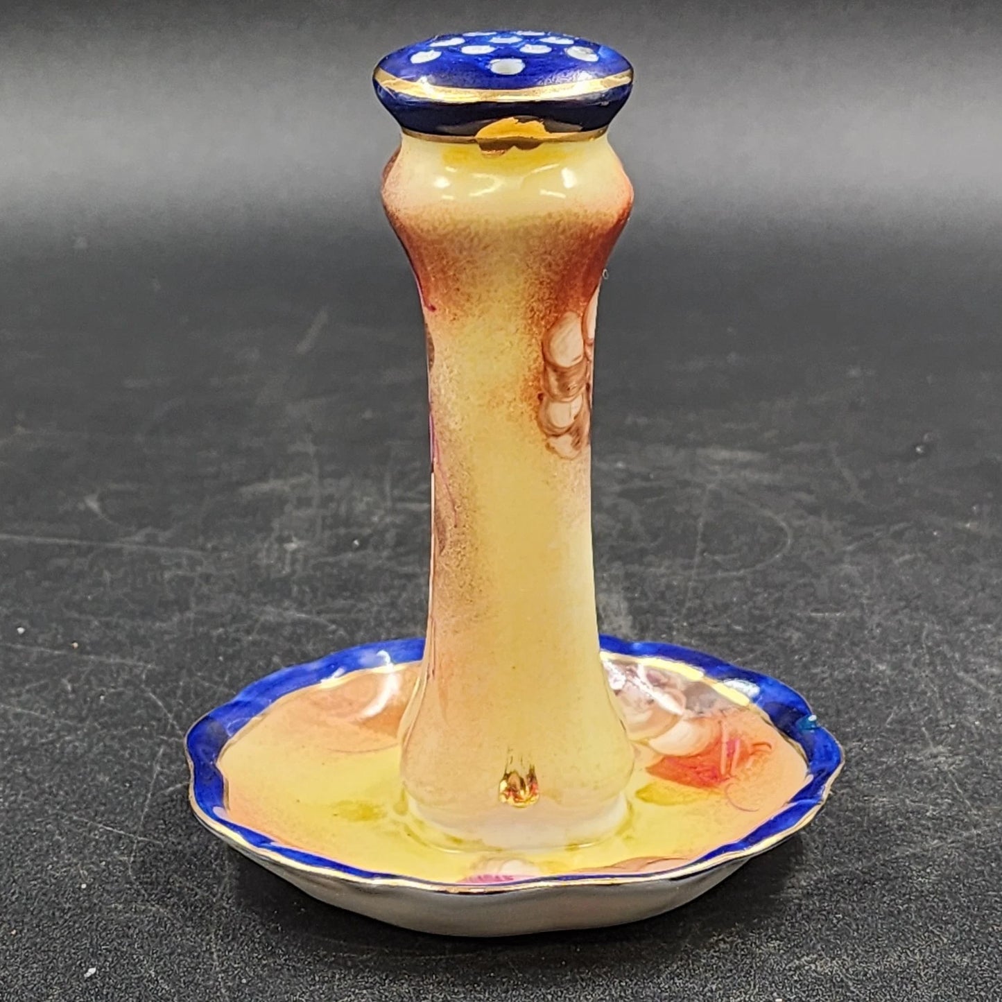 Limoges Hat Pin Holder Victorian Style Porcelain Hand Painted Floral 5"