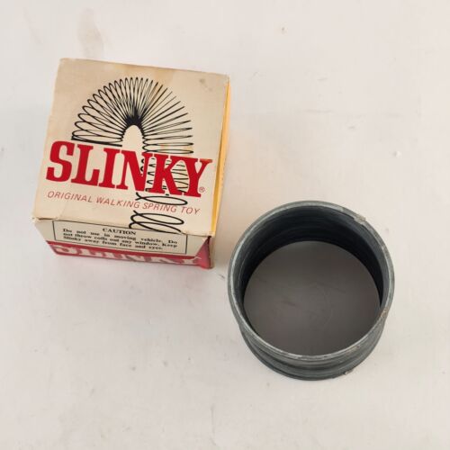 SLINKY in Original Box No 100 The Name's James 1960's Walking Spring Toy Vintage