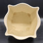 Vee Jackson California Pottery White Planter Blue Floral Footed Cachepot 9.5 in