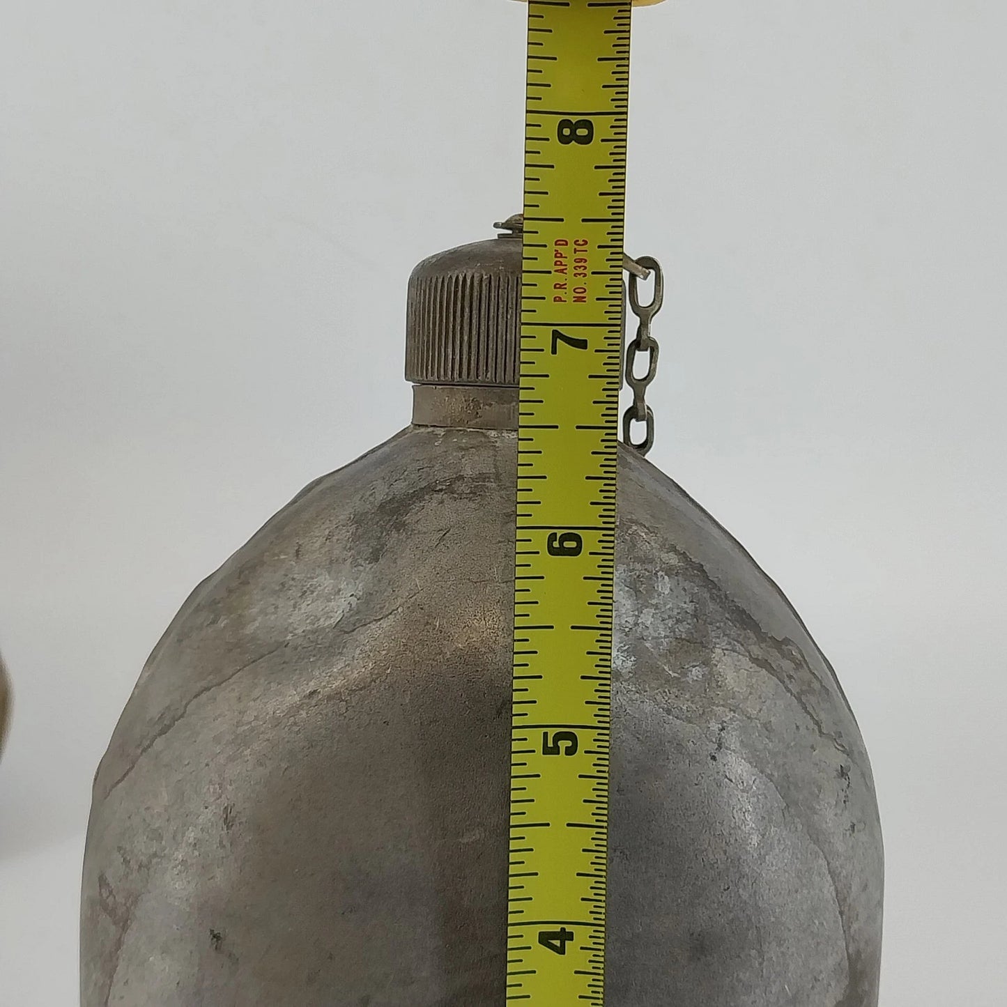 US Military WWII Metal Water Canteen Canvas Cover Army Field Gear Vintage