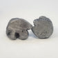 Pewter Bear Figurine Lot 2 Honey Pot See No Evil Miniature 1.5" Textured Fur Vtg