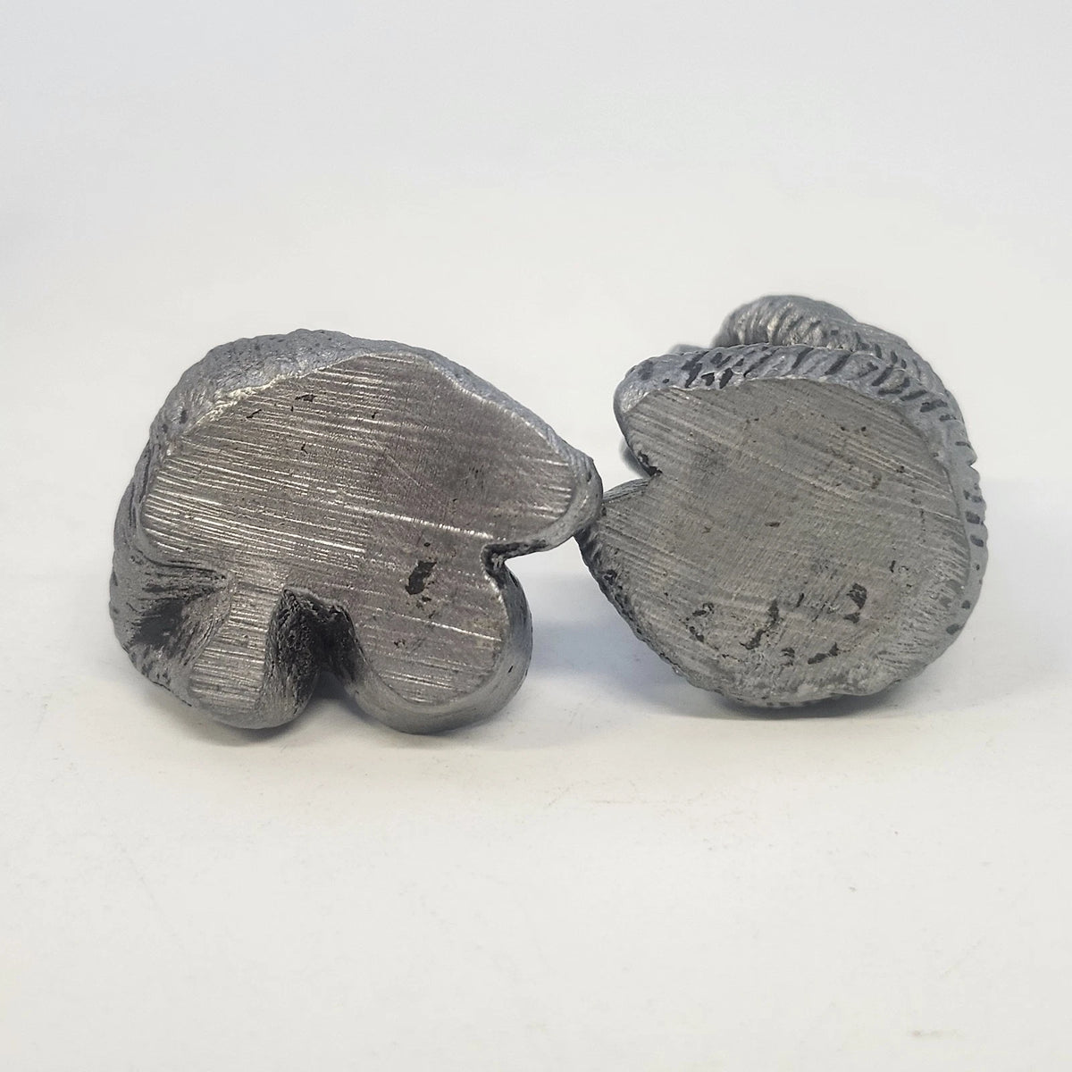 Pewter Bear Figurine Lot 2 Honey Pot See No Evil Miniature 1.5" Textured Fur Vtg