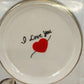 Ranger Miniature Tea Set Service for Two I Love You w/ Box 4.5"