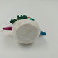 2 Hallmark Keepsake 2003 Christmas Ornaments THREADBEAR & Rainbow Snowman Vtg