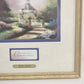 Thomas Kinkade Hidden Gazebo Accent Print 1996 Framed & Matted w COA Mark 6:31