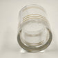 Set of 3 Fiesta Old Fashion Glasses with Culver Yellow Gold Striped Vintage 4"