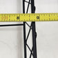2 Casserole Serving Carriers Black Metal Wire Nesting with Handles 8.75" & 8"