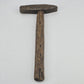 Cobbler Glazing Edge Iron Leatherworking Shoemaker Hammer Wood Handle 7.5"