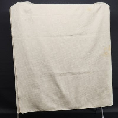 Beige Tablecloth Table Cover with Waffle Woven Weave Pattern Polyester 69" x 52"