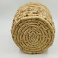 Woven Maize Corn Husk Reed Round Basket Planter Hand Made Craft 12"x11"