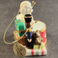The Danbury Mint Christmas Ornament Drummer & Bichon Frise Dog 2008 Vintage
