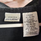 White Stag Women XL 16-18 Black Cotton Stretch Button Front Roll Tab Sleeve Top
