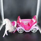 Vintage Barbie Magic Dream horse and pink carriage playset
