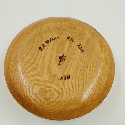 Maple Brown Mulberry Glossy Wooden Serving Salad Fruit Bowl Round Hand Made 7"