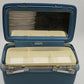 Samsonite Travel Makeup Train Case Blue Royal Traveller Montbello II Mirror Key
