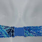 Body I.D. Blue Paisley 2-Piece Bikini Swimsuit Women's Size 10 Underwire
