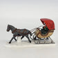 Dept 56 One Horse Open Sleigh Heritage Village Series Hand Painted Retired 1988