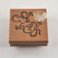 Lot of 4 Ann-ticipation Mouse Design Wooden Mounted Rubber Stamps Vintage