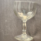 4 Pedestal Wine Cocktail Glass Stemware Clear Self Footed Unbranded 1970s 1980s