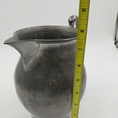 Wilton Armetale Plough Tavern Water Pitcher 3444 Aluminum Alloy 7.5"x5" Vintage