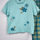 Carolyn Taylor 2 Piece Outfit Set Women Medium Embroidered Plaid Pants