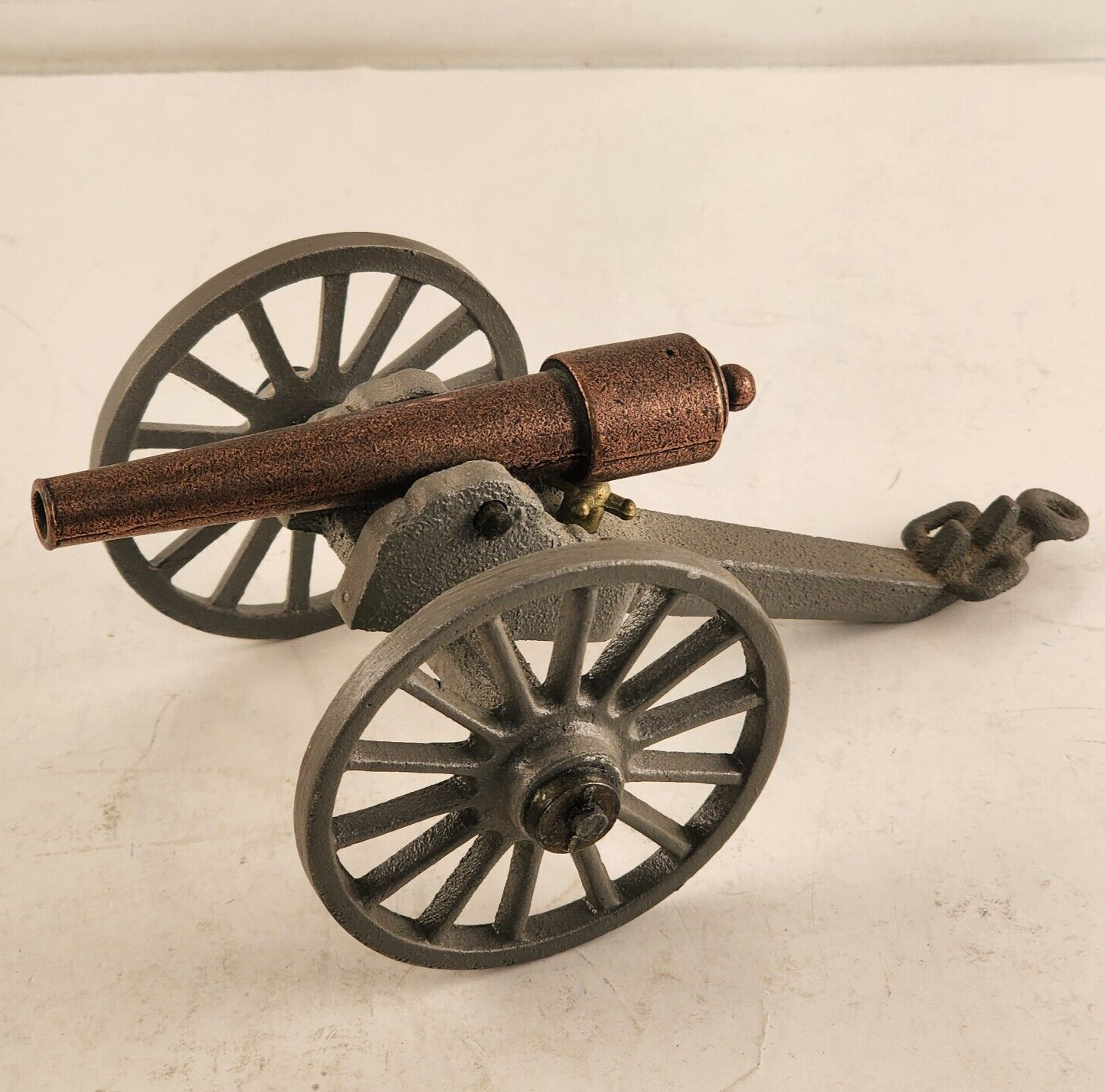 1865 Military Cannon Toy Penn Craft USA Cast Iron & Brass Civil War Replica 3"h