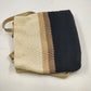 Liz Claiborne Crochet Shoulder Bag Zip Top Single Strap Boho 90s Y2K Cream Vtg