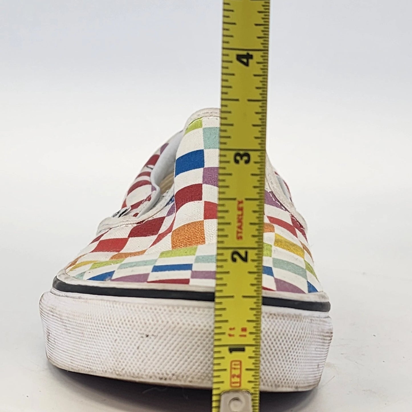 Vans Rainbow Checkerboard Slip-On Sneakers M5.5 W7 Classic