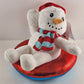 Gemmy Animated Plush Frosty Snowman Turns Rolling Singing Christmas Holiday