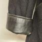 Braebrook Black Wool Women's Coat Leather Collar Cuffs Size 12 Vintage Ukraine